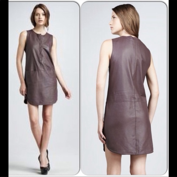 Rebecca Taylor Women’s Runaway Leather Dress - Picture 11 of 11